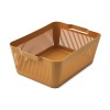 Set van 2 karamelbruine opbergmanden - Makeeva basket L 2-pack golden caramel 